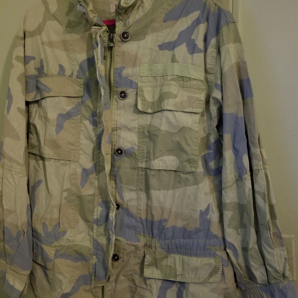 Free People camouflage jacket